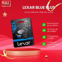 Thẻ nhớ Lexar 128GB BLUE PLUS microSDXC UHS-I Card 3.0  tốc độ đọc siêu cao 170MB/S