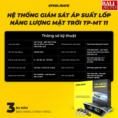 Cảm biến áp suất lốp năng lượng mặt trời van trong TP-MT 11 - công nghệ tiên tiến, thiết kế hiện đại
