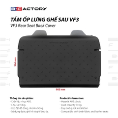 Tấm Ốp Lưng Ghế Sau Xe Vinfast VF3 B-Factory Vietnam - Chịu tải tới 50Kg