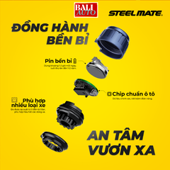 [New] Cảm biến áp suất lốp ô tô van ngoài STEEL MATE TP-S23 - thiết kế đẹp, dễ lắp đặt, bền bỉ