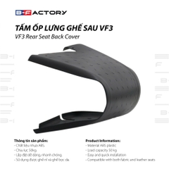 Tấm Ốp Lưng Ghế Sau Xe Vinfast VF3 B-Factory Vietnam - Chịu tải tới 50Kg