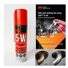 [Chính hãng] Chai xịt Tẩy Rỉ Sét Và Bôi Trơn 5W - 3M™310g Xịt ổ khoá, bảng lề, bugi, công tắc ôtô xe máy..