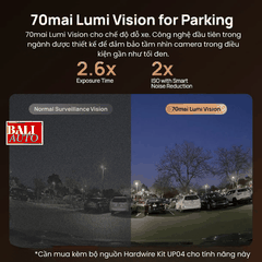 Camera hành trình 70mai 4K T800 3 kênh với chế độ 4K kép, cảm biến STARVIS 2 IMX678