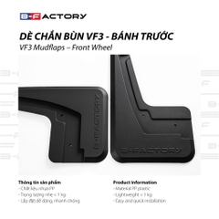 Dè chắn bùn cho xe Vinfast VF3 B-Factory - Sản phẩm chính hãng có VAT