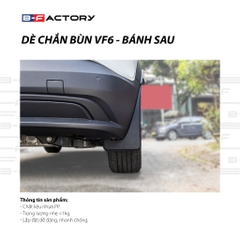 Dè chắn bùn cho xe Vinfast VF6 B-Factory - Có Video Hướng Dẫn Lắp Đặt Chi Tiết, Bảo hành 1 đổi 1