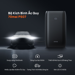 Bộ Kích Bình Ô Tô 70mai PS07 pin 10400mAh  thế hệ mới- Kết hợp Sạc dự phòng