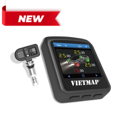 Bộ cảm biến áp suất lốp Vietmap TW50 Hiển thị áp suất lốp, tốc độ giới hạn, cảnh báo giọng nói