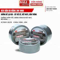 Băng keo vải đa năng xe được Duct tape 3M™ 1900 47,7mm x 45,7m - Màu Xám, Vàng