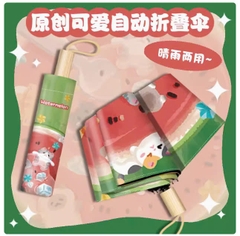 Ô hình mèo dưa hấu