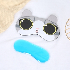 Bộ bịt mắt kèm túi chườm hình mèo