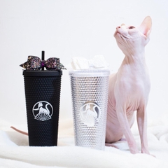 Ly kim cương giữ nhiệt 710 ml kèm ông hút