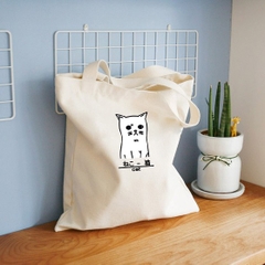 Túi tote hoạ tiết hình mèo con