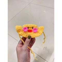 Mũ len cho thú cưng vịt vàng