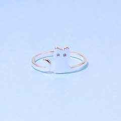 Nhẫn hình mèo đơn giản