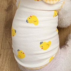 Áo váy chó mèo thú cưng vịt vàng