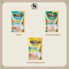 Pate Nekko dành cho mèo con kitten đủ vị gói 70g hàng nhập khẩu chính hãng