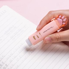 Gôm Tẩy Bút Chì Hình Chân Mèo 4 Màu Xanh Cam Hồng Trắng