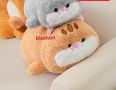 Mèo bông nằm mũi hồng 50cm