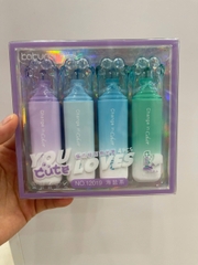 Bút high light hình chân mèo vỏ màu ombre