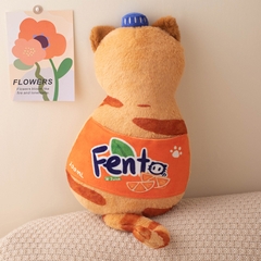 Gối bông hình mèo mặc đồ Fanta Coca