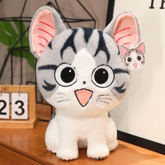 Mèo bông xám nghịch ngợm size 35cm