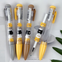 Bút gel bấm ruột bút chuỗi mèo