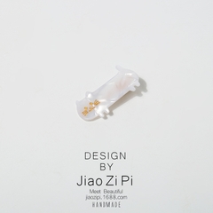 Kẹp tóc hình mèo nhựa acrylic