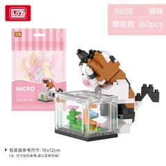 Lego mèo nhìn tủ kính dạng túi