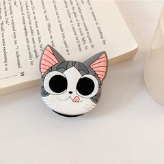 Pop dán điện thoại hình mèo mắt to