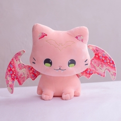 Gối ôm hình mèo có cánh sz 40cm màu hồng