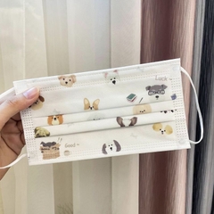 Khẩu trang dùng một lần nhiều loại mèo (set 10c)