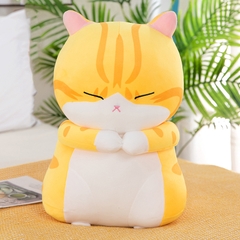 Mèo bông màu vàng trắng biểu cảm size 40cm