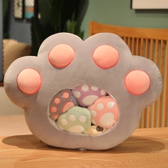 Gối bông hình chân mèo có 5 chân nhỏ bên trong sz 50x40cm