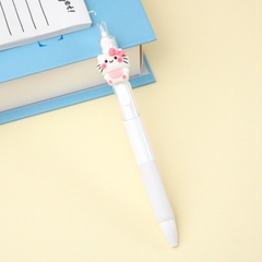 Bút bi bấm mèo hello kitty và mèo đeo khăn