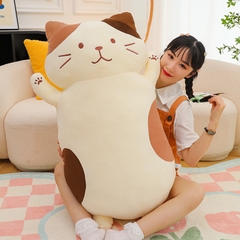 Mèo bông màu trắng sữa 45cm