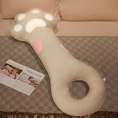 Gối ôm hình chân mèo có lỗ màu xám size 100cm
