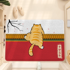 Thảm hình mèo dạng lưới chống trượt 45x75cm
