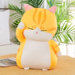 Mèo bông màu vàng trắng biểu cảm size 40cm
