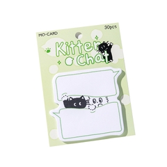 Giấy note hình mèo đen nền nhiều màu