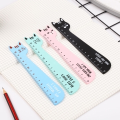 Thước gỗ mặt mèo bụng tròn 4 màu