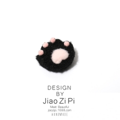 Kẹp tóc mái dạng bông hình chân mèo