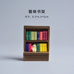 Tượng Zakka hình mèo phong cách Nhật Bản nhiều chi tiết