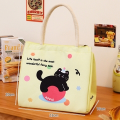 Túi đựng cơm mèo đen