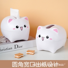 Hộp đựng giấy ăn hình mèo (trắng, đen)