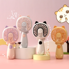 Quạt điện mini cầm tay tai mèo