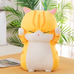 Mèo bông màu vàng trắng biểu cảm size 40cm