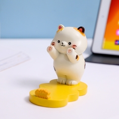 Giá đỡ điện thoại hình mèo vàng