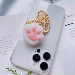 Pop dán đt silicon hình mèo, chân mèo có thể nắn bóp