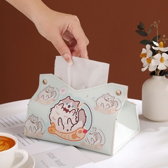 Túi da đựng giấy ăn hình mèo nhiều mẫu