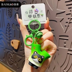 Móc khóa hình mèo và rau củ độc lạ